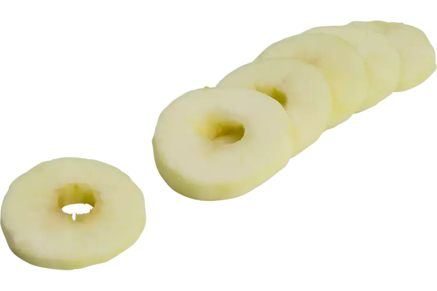 Appel schijven 5mm (hand gesneden) bak 1 stuk 1